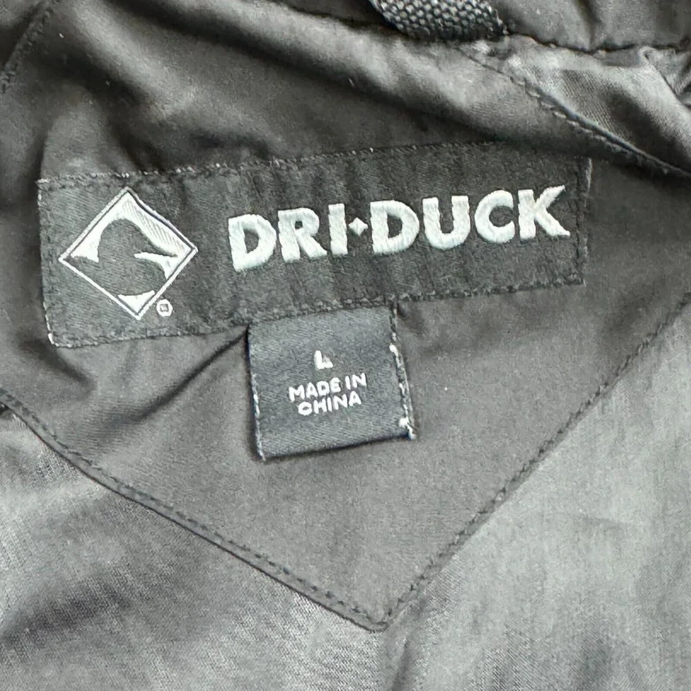 Dri Duck 3-in-1 Jacket Mens Size L Gray Hooded Storm Shell Interchange Pockets - Picture 11 of 16